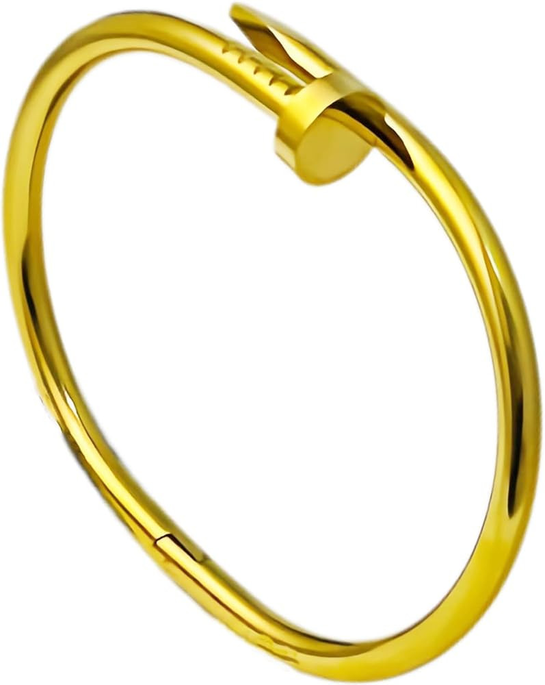 Classic 18K Gold Nail Bracelet, Open Cuff Bracelet for Women, Exclusive Fashion Gift for Stylish ... | Amazon (US)