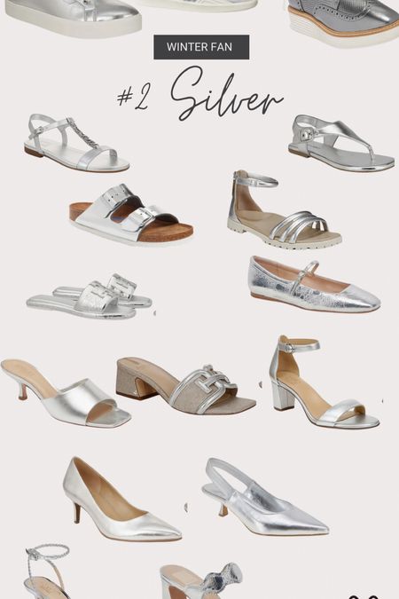 Silver shoes!