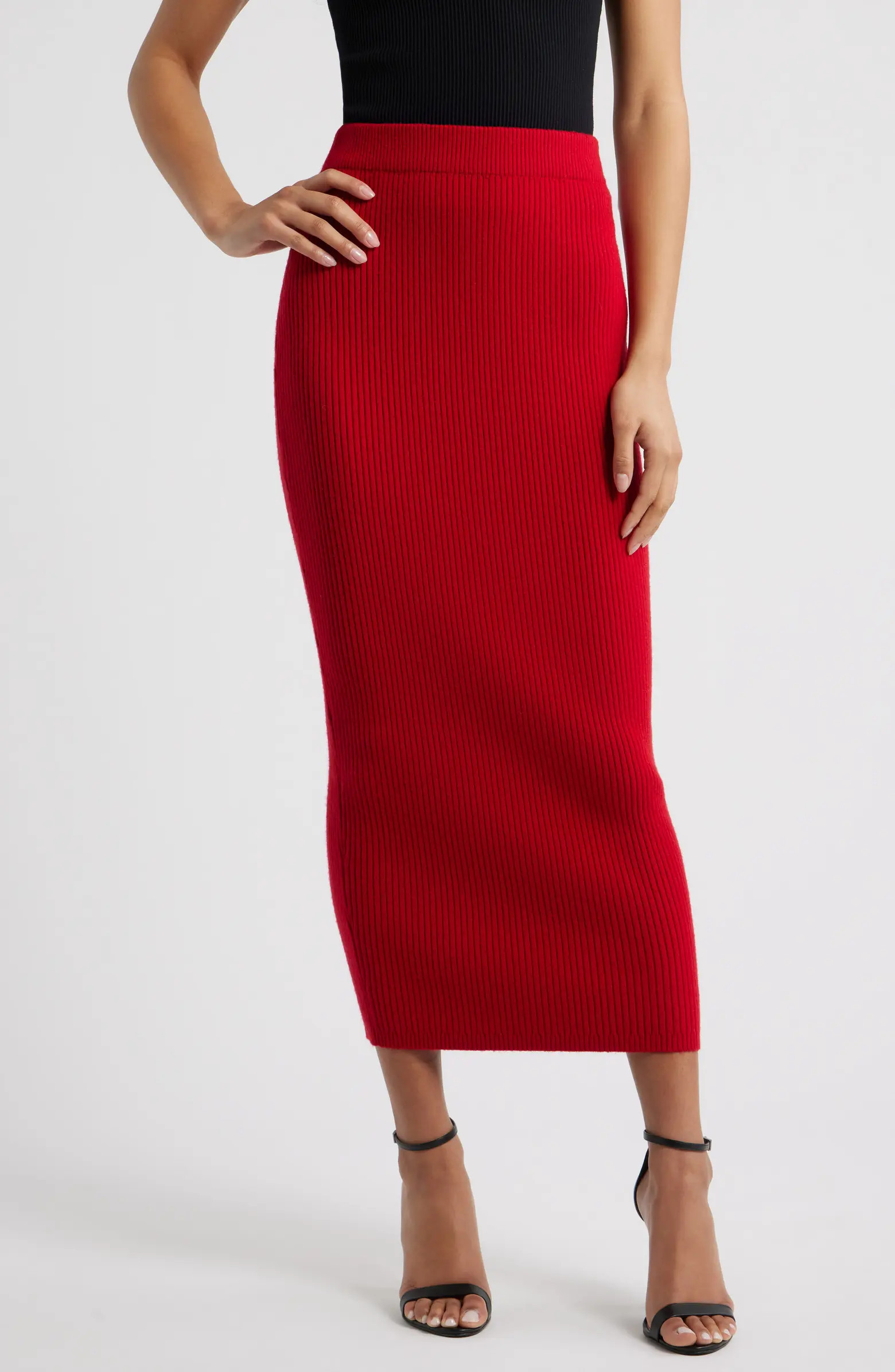 Lourdes Rib Maxi Skirt | Nordstrom