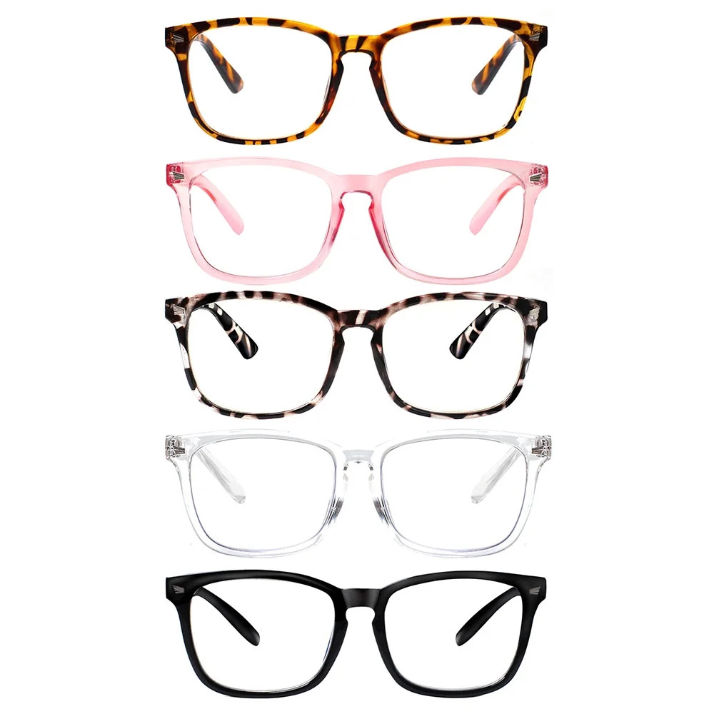 VIDEBLA 5 Pack Reading Glasses for Women Blue Light Blocking Spring Hinges Fashion Women Readers... | Walmart (US)