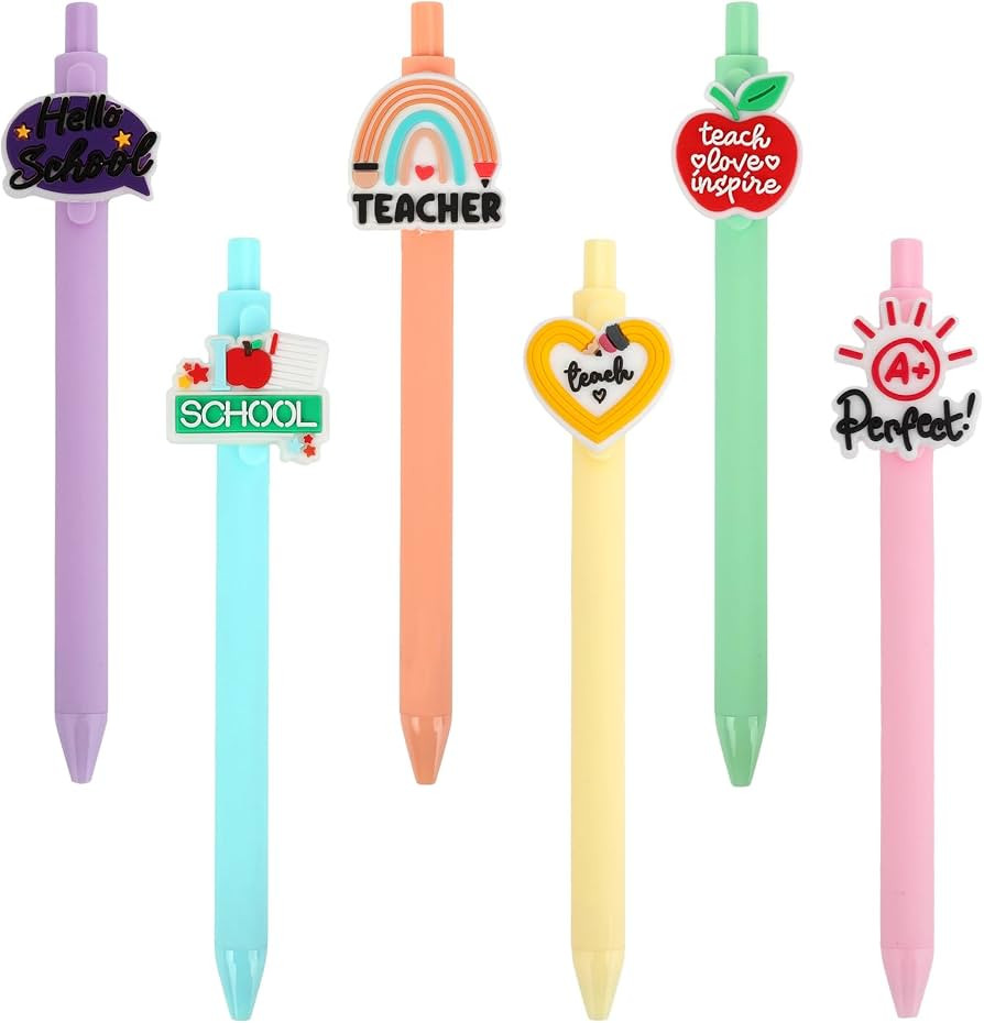 Cute Teacher Pens,Teacher Appreciation Gifts,Black Ink Writing Ballpoint Pen for School Office Cl... | Amazon (US)