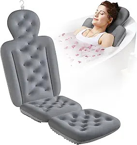 Full Body Bath Pillow for Bathtub, Thick Bathtub Cushion with Laundry Bag, Luxury Tub Pillow for ... | Amazon (US)