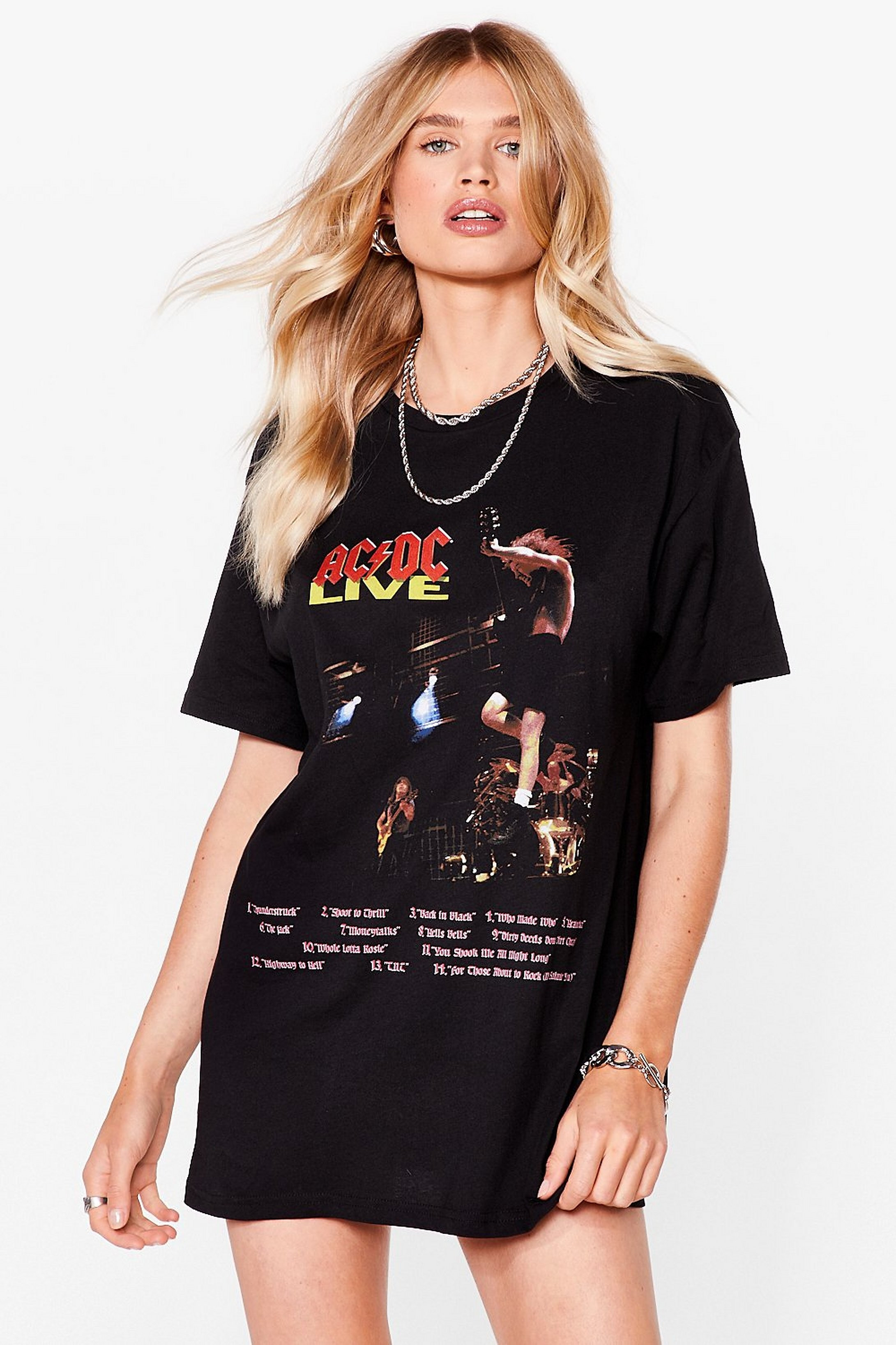 ACDC LIVE License T-Shirt Dress | NastyGal (US & CA)