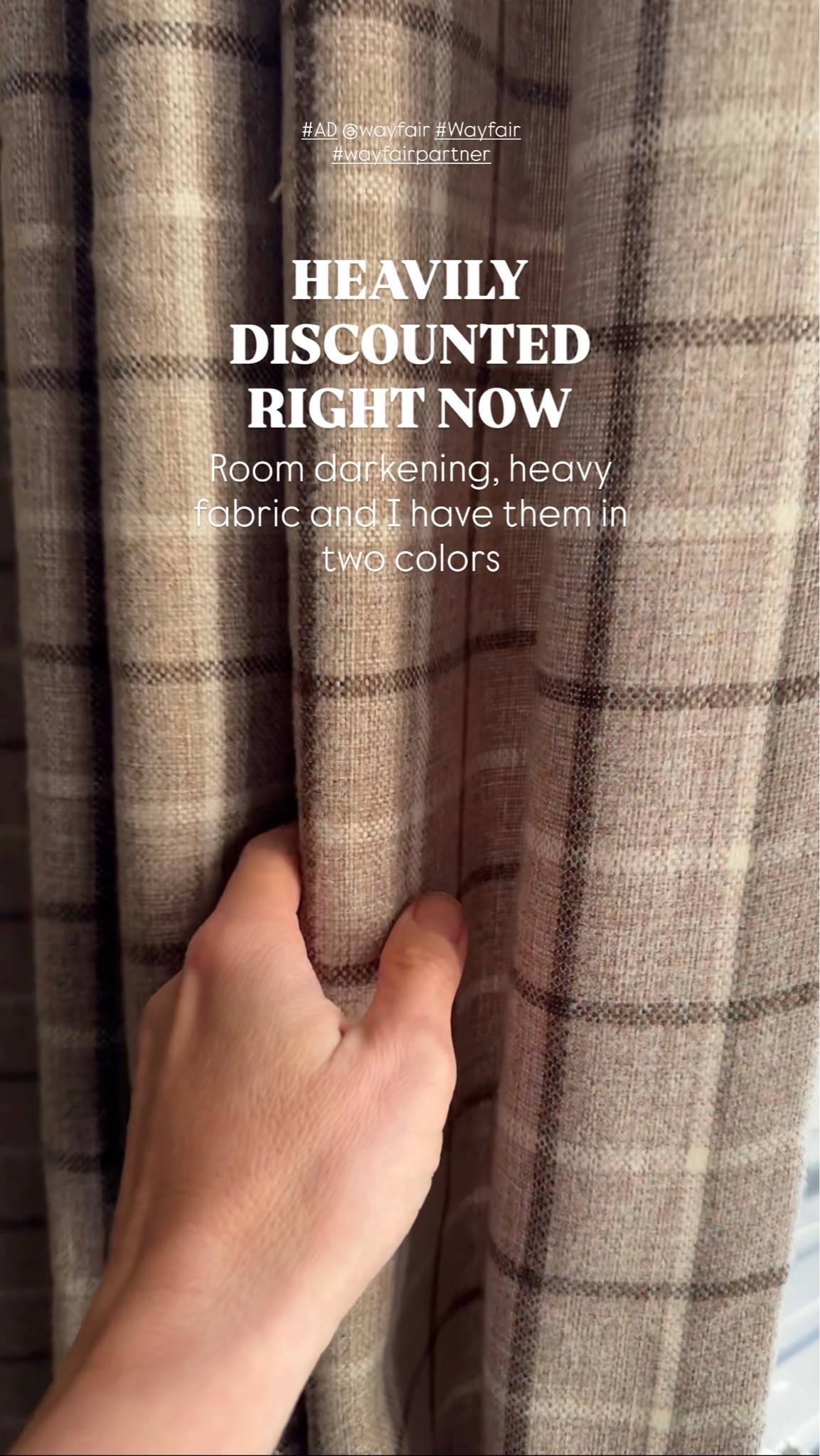 #AD I have these curtains in both the brown and the cream and I love them so much. The fabric is really pretty and substantial, they come with a room-darkening liner, and they add that soft, finished layer that makes a room feel so much warmer and more pulled together. They’re heavily discounted right now, too.

Wayfair’s Labor Day Clearance runs August 29 through September 7 with up to 70% off, plus free and easy delivery over $35.

@wayfair #Wayfair #WayfairPartner

#LTKSaleAlert #LTKHome