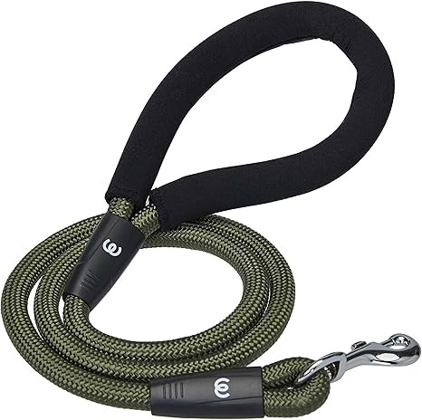 Blueberry Pet Essentials Better Basics Dog Rope Leash with Comfortable Padded Handle, 4 ft, Milit... | Amazon (US)