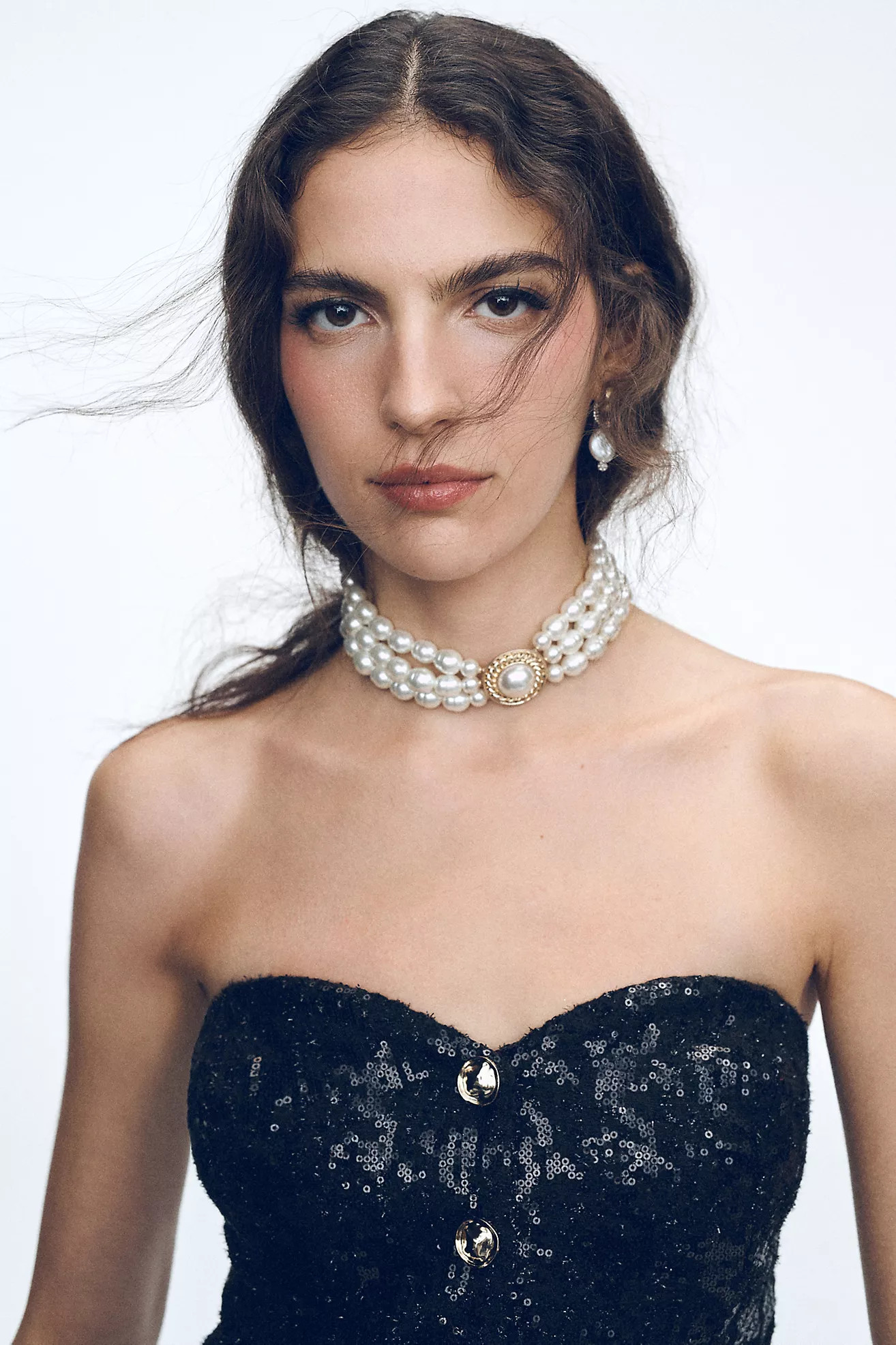 Layered Stone Choker Necklace | Anthropologie (US)