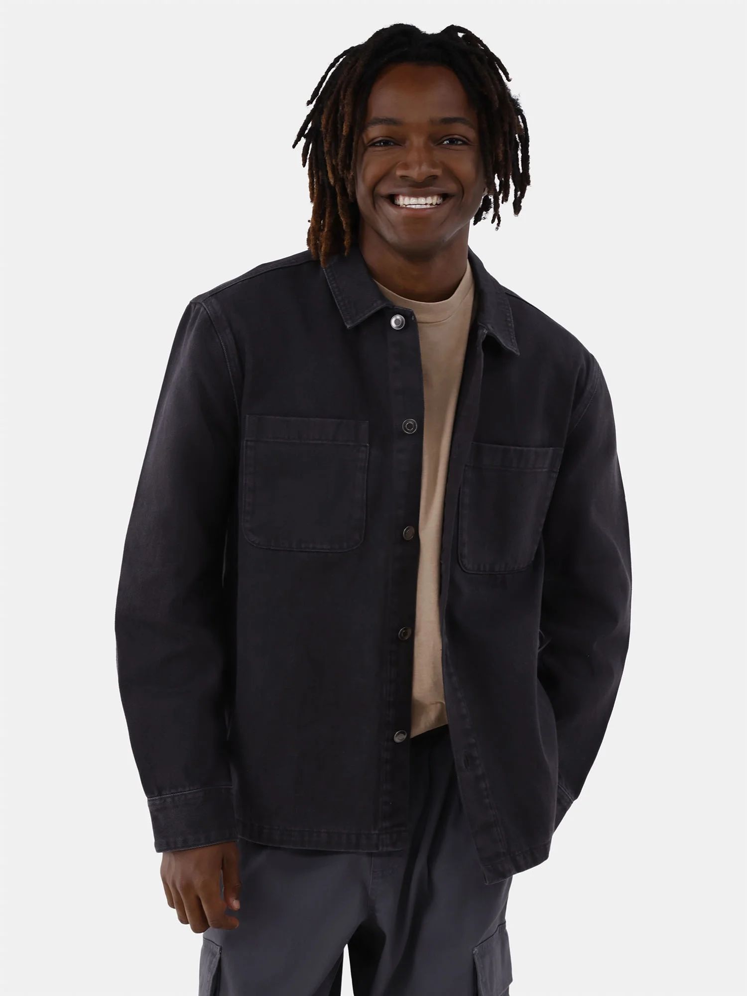 No Boundaries Cotton Twill Jacket, Men's and Big Men's | Walmart (US)