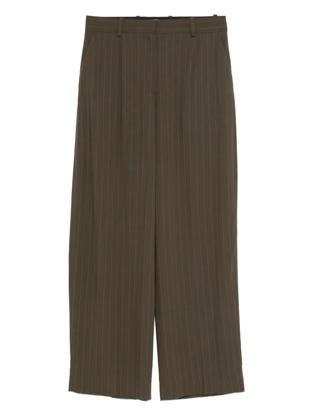 pinstripe wide trousers | Farfetch Global