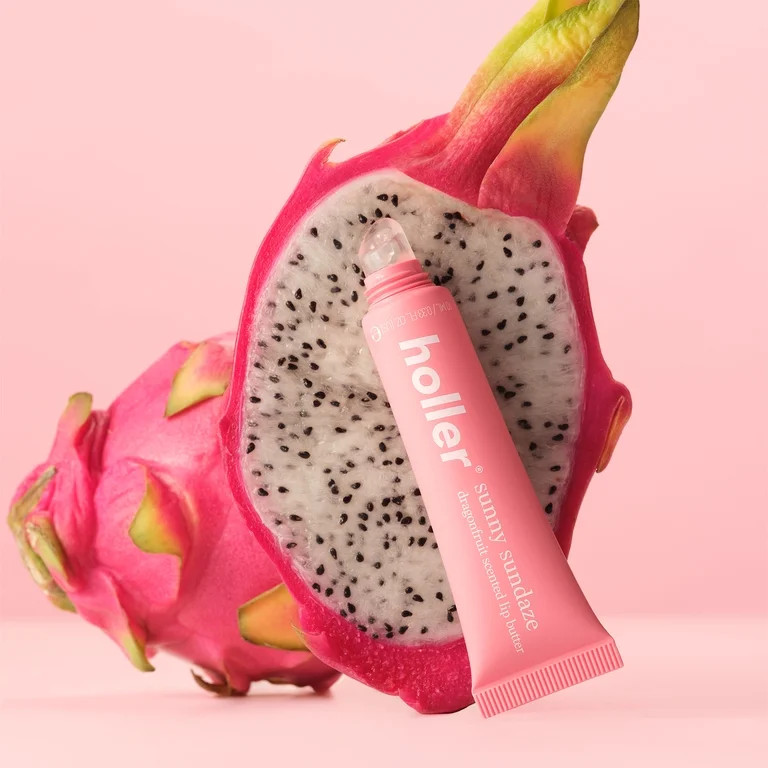 Holler Sunny Sundaze Hot Tropic Dragon Fruit Lip Butter, Hydrating Shea Butter, 0.33 fl oz | Walmart (US)