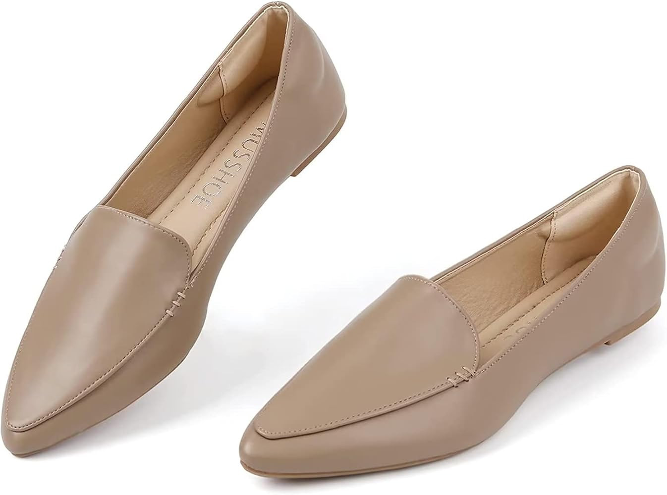 MUSSHOE Loafers for Women Comfortable Pointed Toe Women's Loafers & Slip-ons Women's Flats | Amazon (US)