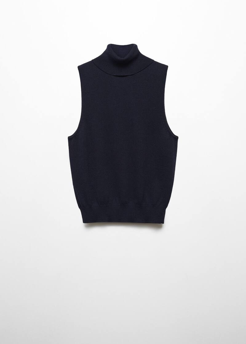 Turtleneck knitted top -  Women | Mango USA | MANGO (US)
