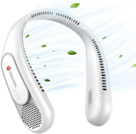 JISULIFE Portable Neck Fan, Hands Free Bladeless Fan, 4000 mAh Battery Operated Wearable Personal... | Amazon (US)