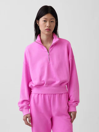 VintageSoft Oversized Half-Zip Wedge Pullover | Gap (US)