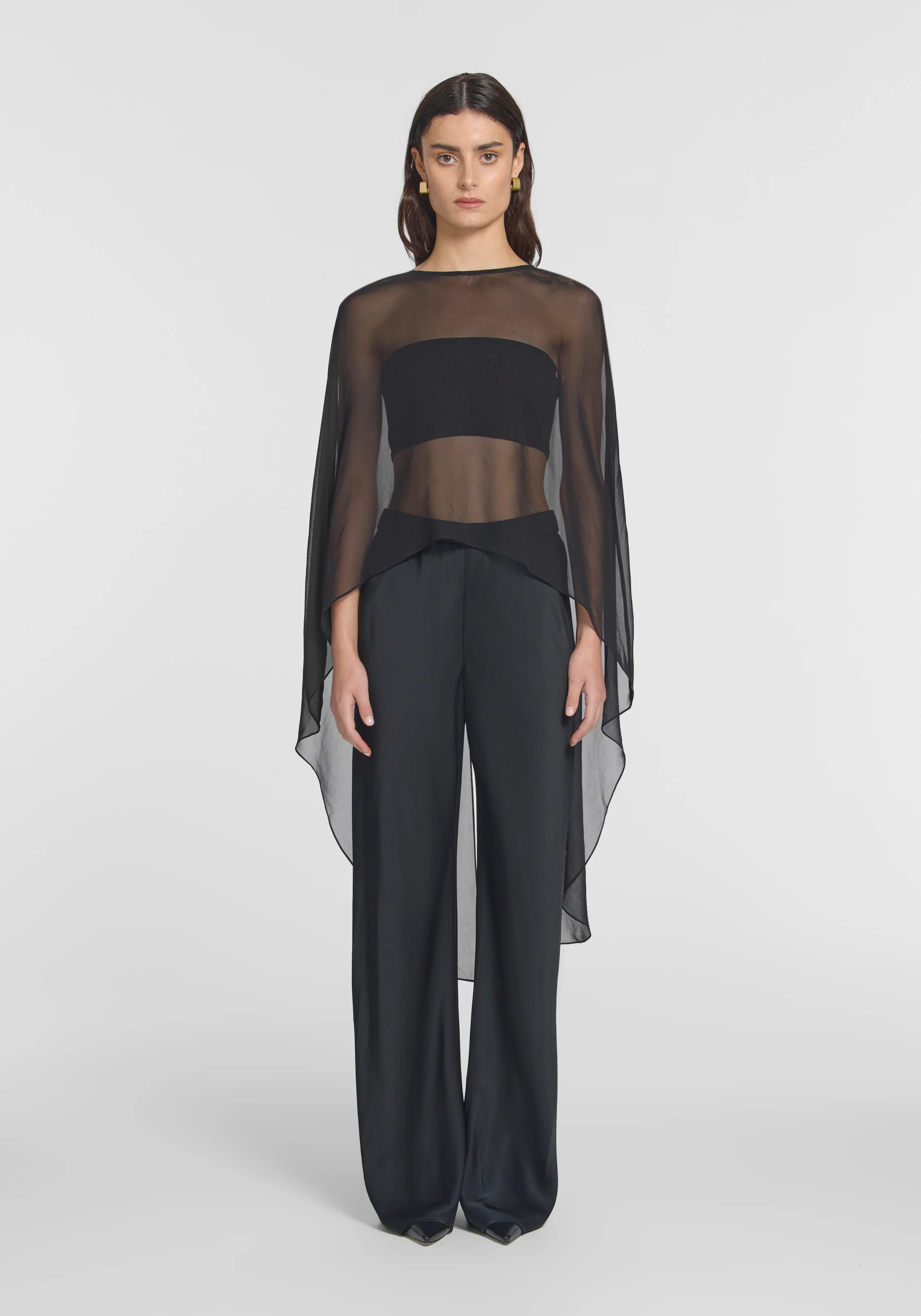 Holliday Cape Top IN BLACK | TOPS | VIKTORIA & WOODS | Viktoria & Woods