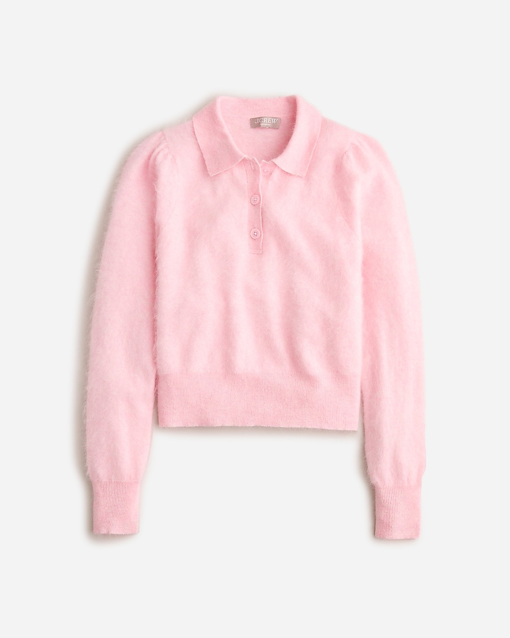 Brushed cashmere sweater-polo | J. Crew US