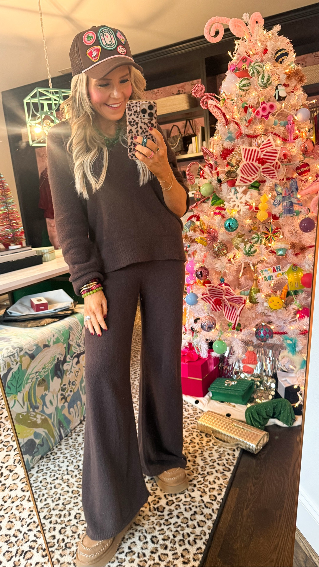 fuzzy + comfy + cute = the perfect winter attire!! wearing XXS in top and pants and 40% off in multiple colors too • 

#LTKSaleAlert #LTKHoliday #LTKFindsUnder100