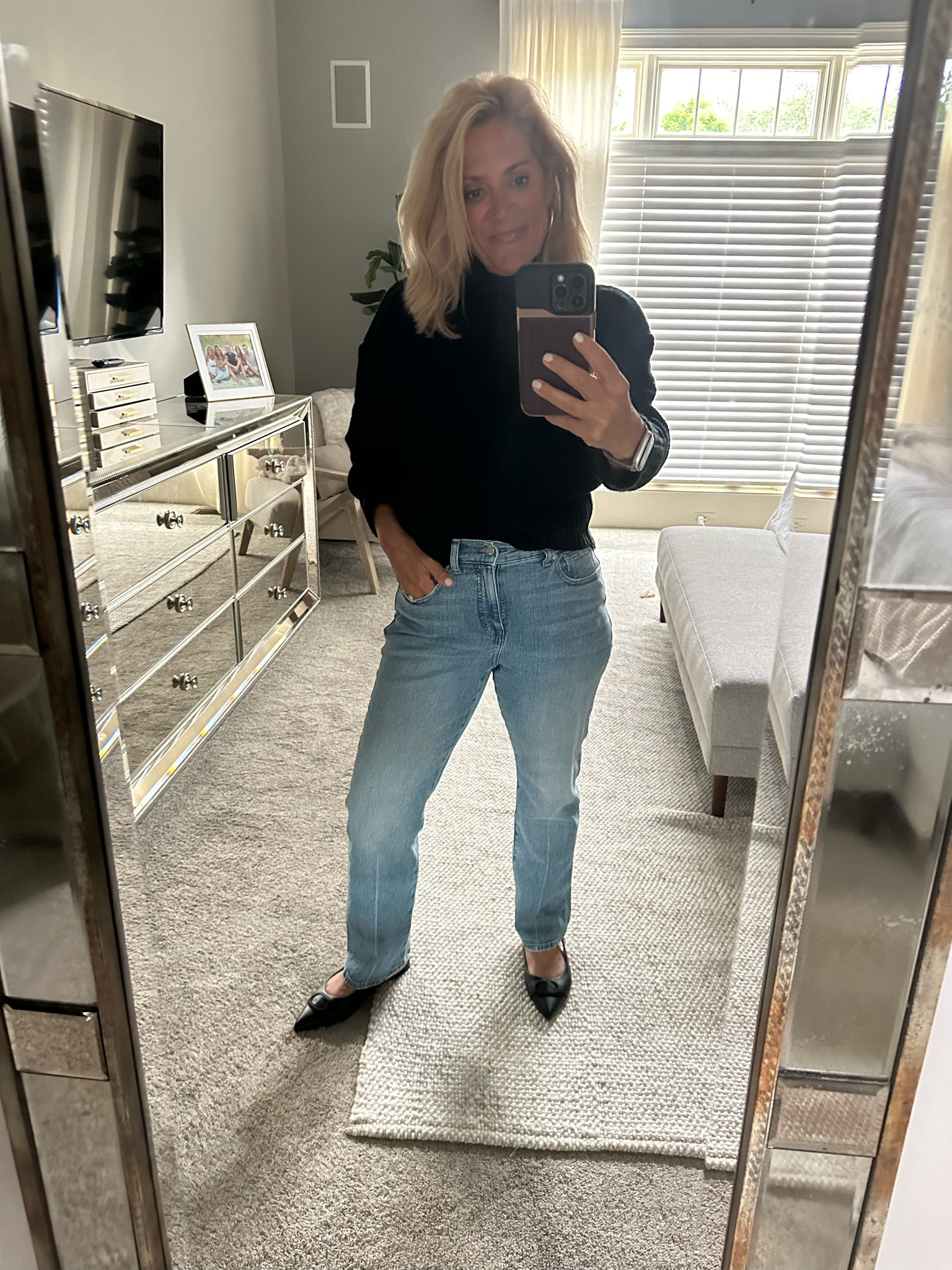 Love a classic denim and black look and these are the perfect straight leg jeans!  

#LTKover40 #LTKshoecrush #LTKstyletip
