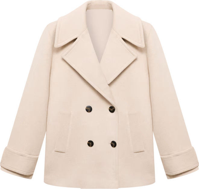 Women's Double-Breasted Wool Blend Coat | Macy's