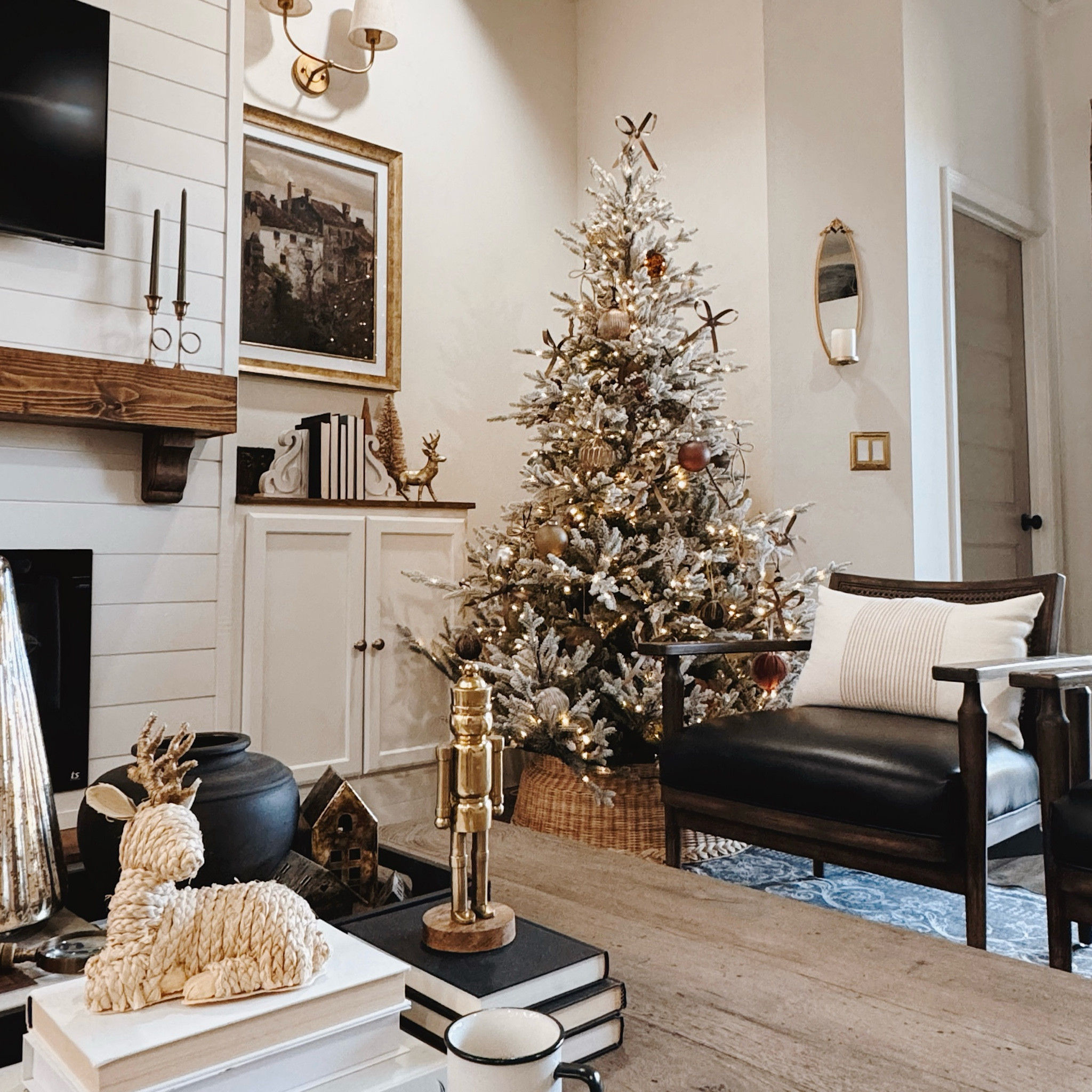 cozy white faux tree in our living room from #mcgeeandco

#LTKSeasonal #LTKHoliday #LTKHome