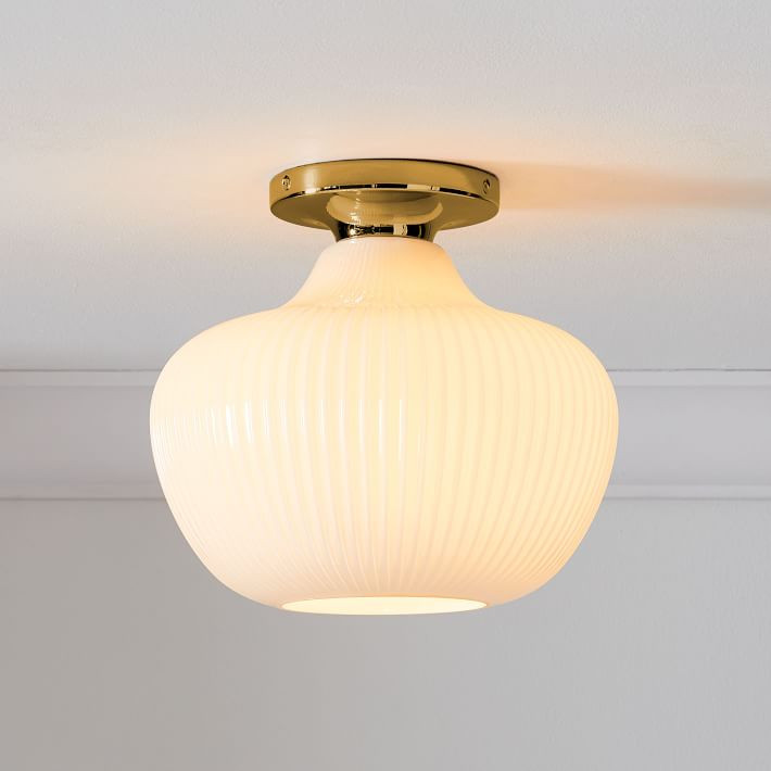 Sculptural Ribbed Flushmount | West Elm (US)