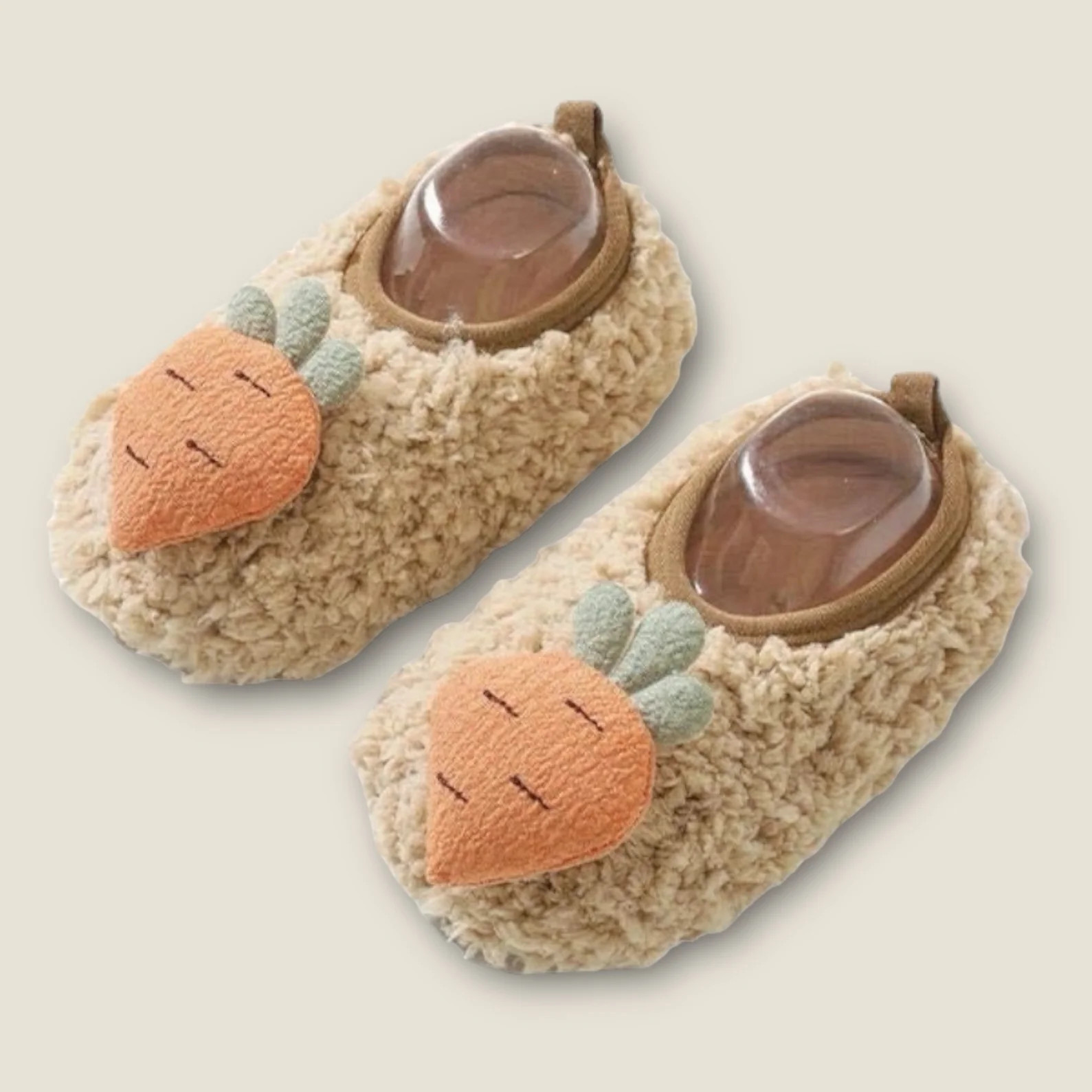 Sherpa Slippers, Carrot | SpearmintLOVE