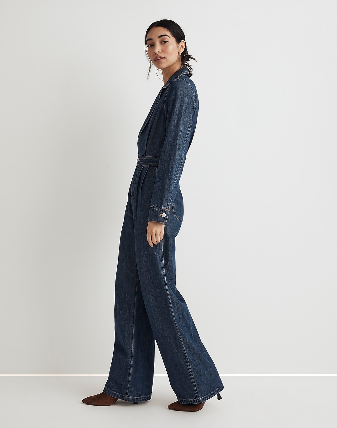 Denim Tailored Jumpsuit in Norvell Wash | Madewell