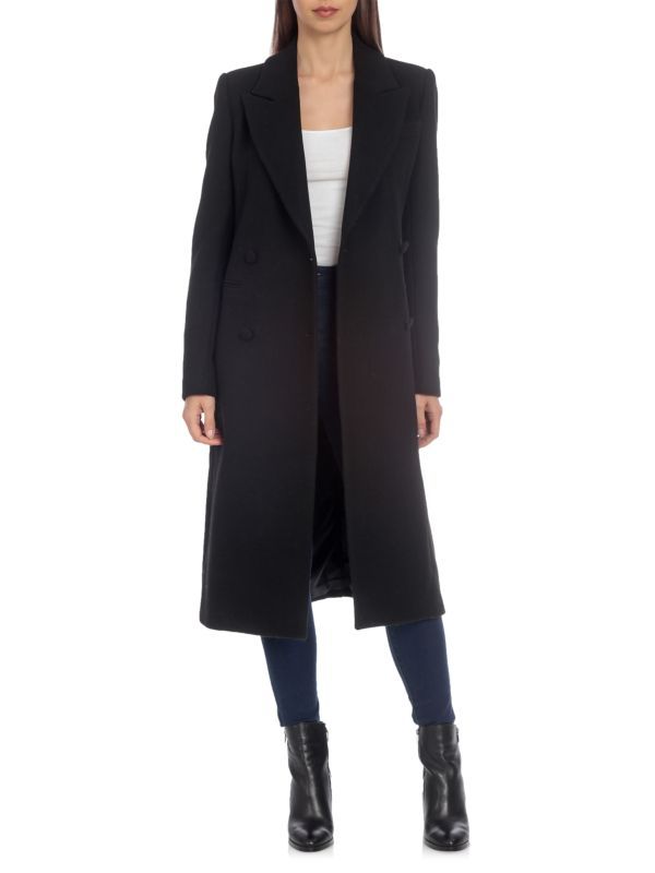 Double-Breasted Long Overcoat | Saks Fifth Avenue OFF 5TH