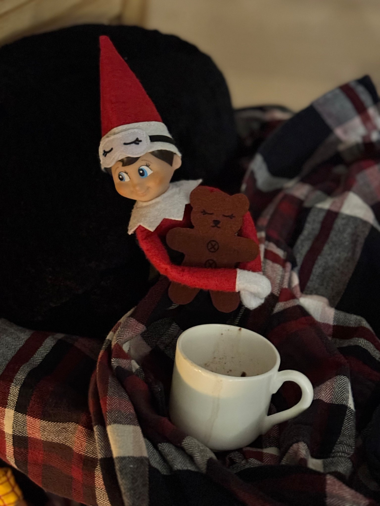 Elf on the Shelf sleepover - sleep mask and teddy bear are in the 24-day kit 🥰

#LTKmomlife #LTKHoliday #LTKKids