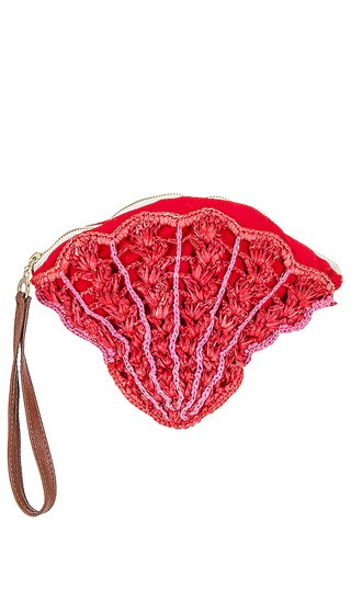 Seashell Clutch in Red, Pink, & Orange | Revolve Clothing (Global)