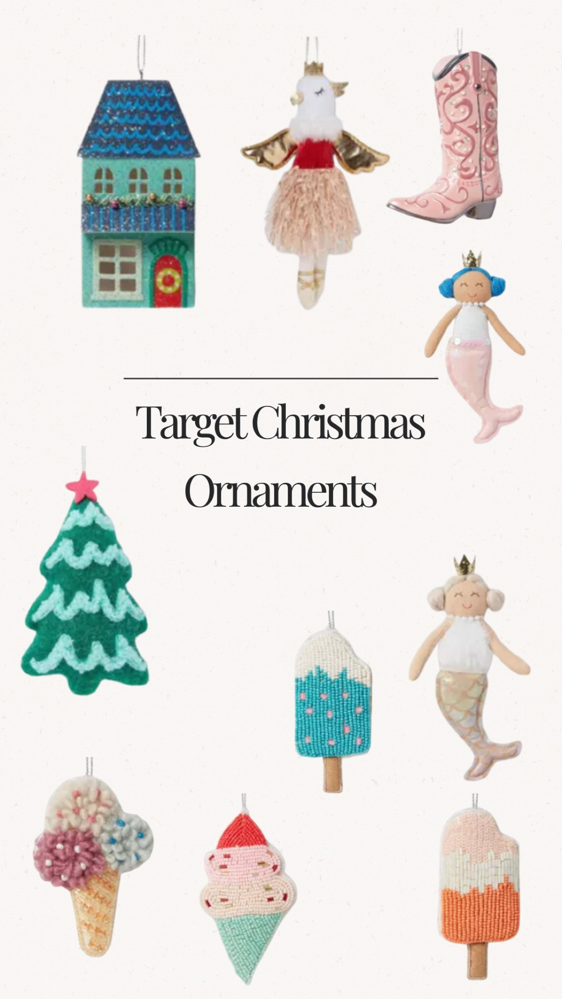 Target Christmas ornaments 2024 #LTKdecor #Christmas #ChristmasDecor

#LTKFamily