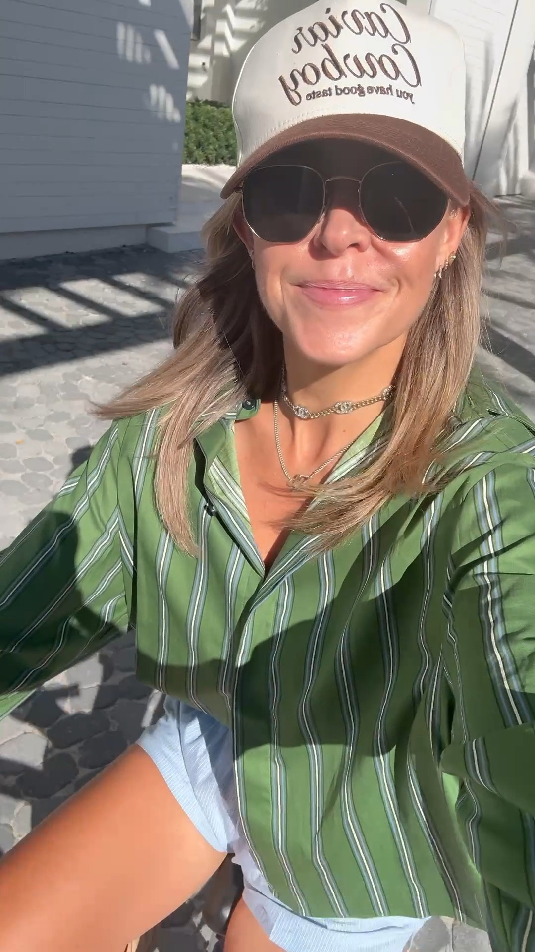 Absolutely loving green for Fall! Also, try pairing a button up with trending boxer shorts for a chic little fit. 

#LTKOver40 #LTKStyleTip #LTKSeasonal