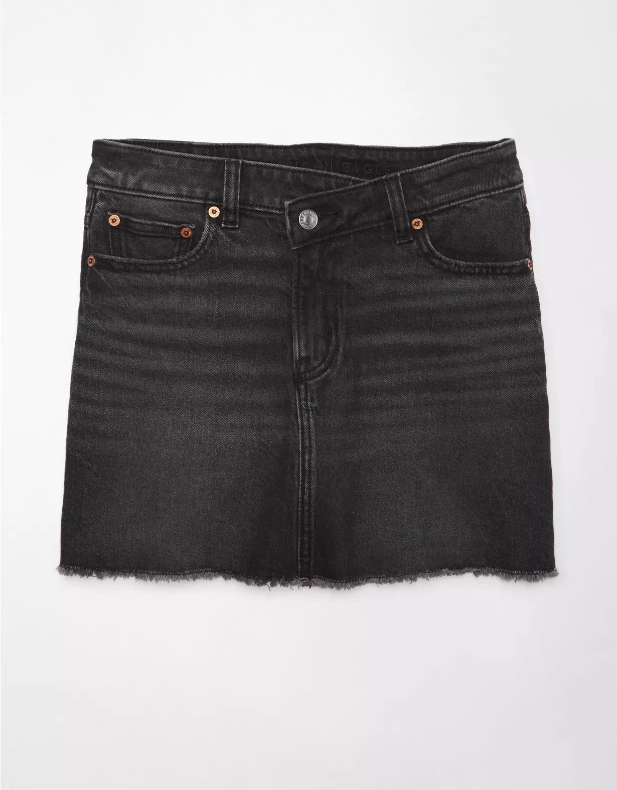 AE Stretch High-Waisted Perfect Denim Mini Skirt | American Eagle Outfitters (US & CA)