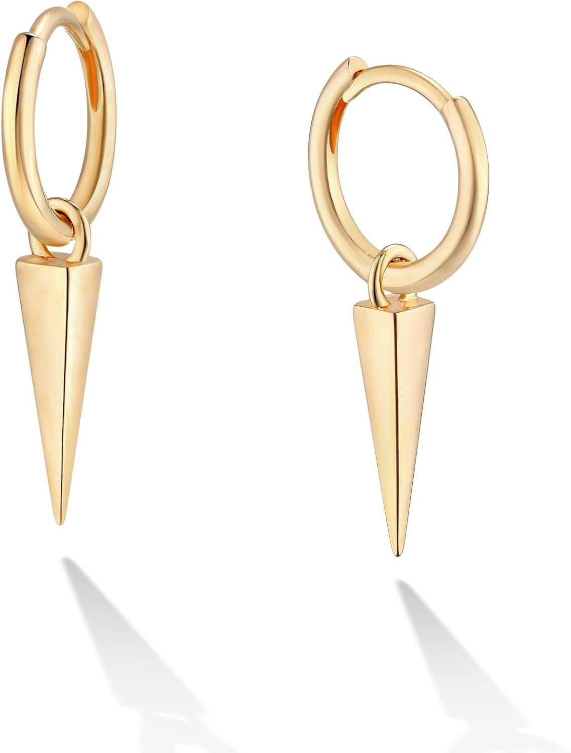 VACRONA Evil Eye Huggie Hoop Earrings for Women 18k Gold Plated Heart Pendant Huggie Earrings Tin... | Amazon (US)