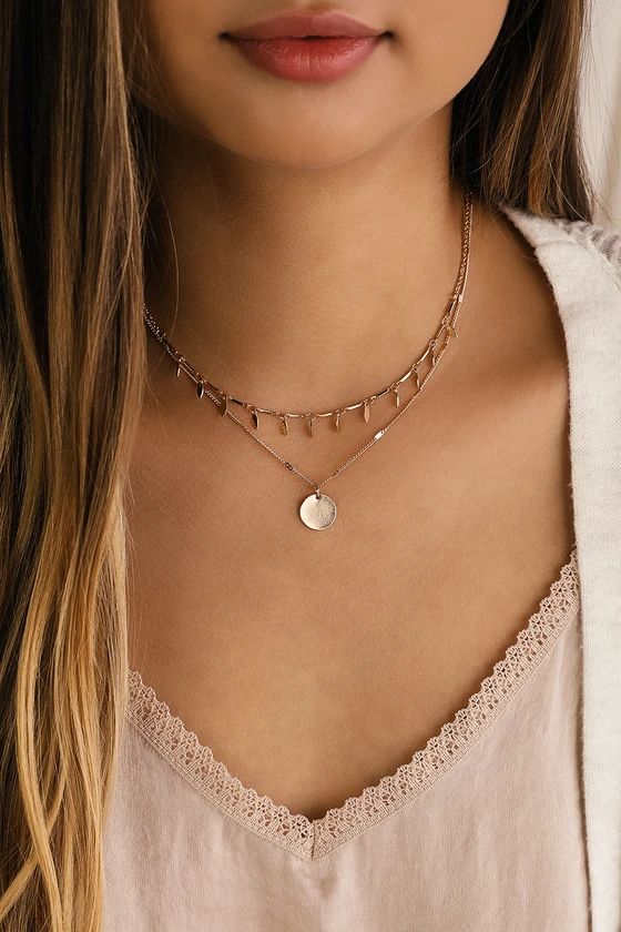 Sweetly Paired Gold Layered Necklace | Lulus (US)