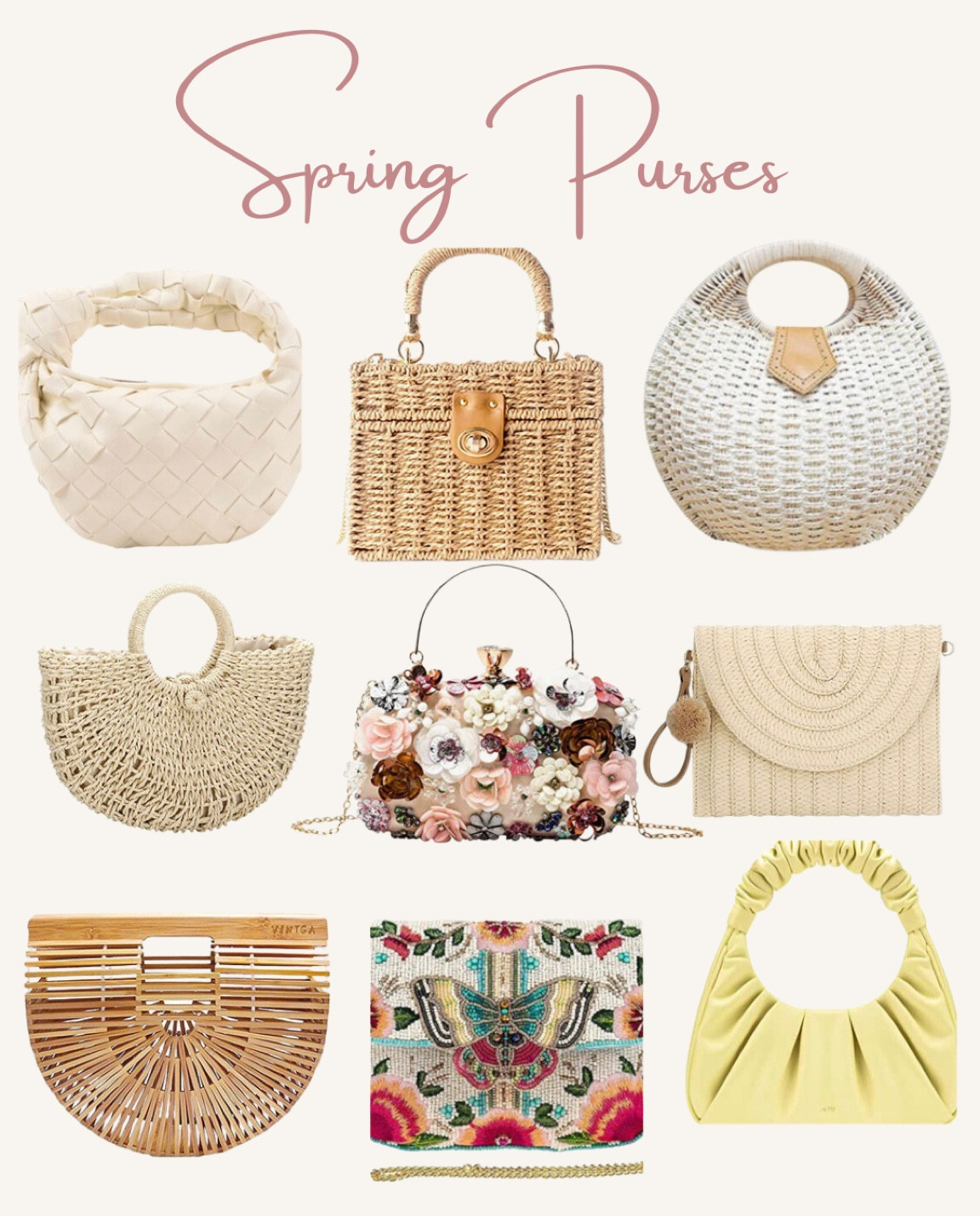 Spring purses 
Clutches 
Straw purse
Summer purse 
Amazon finds 


#LTKunder50 #LTKstyletip #LTKunder100