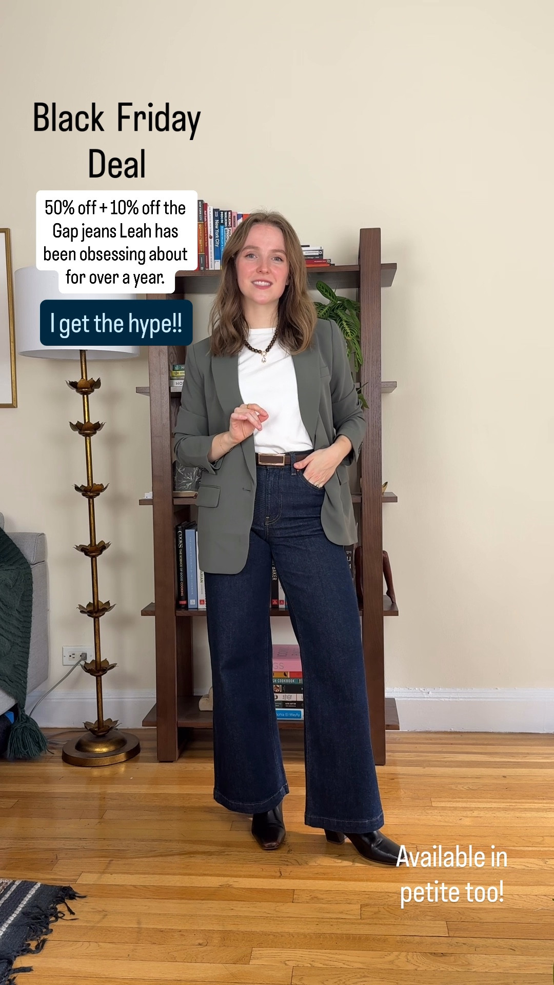 Our favorite Gap wide leg jeans are 50% off + 10% off code FRIDAY. So chic & come in petite. Wearing 25 petite true to size fit


#LTKSaleAlert #LTKPetite