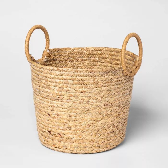 Target/Home/Storage & Organization/Decorative Storage‎Small Basket with Round Handles Natural -... | Target