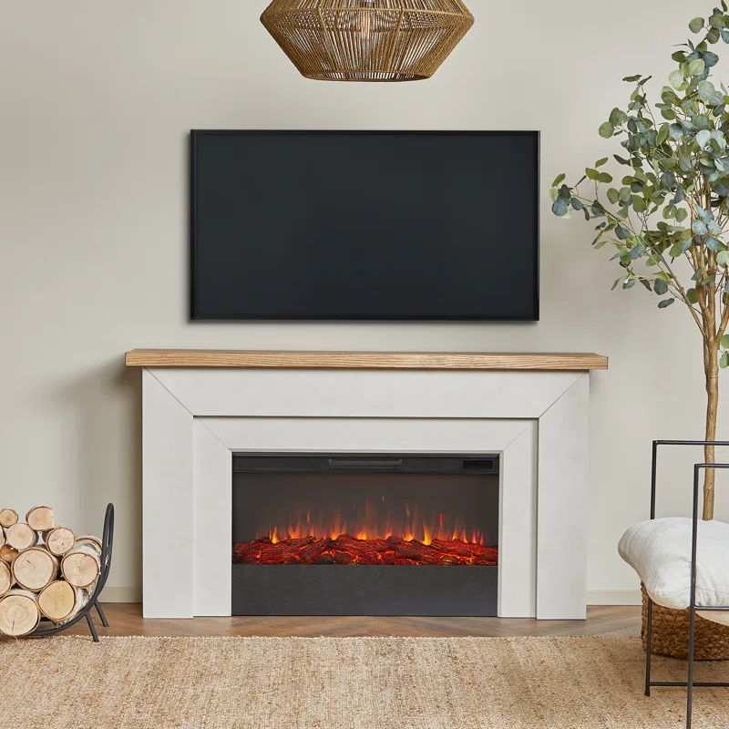 Malie 68" Landscape Electric Fireplace by Real Flame | Wayfair North America