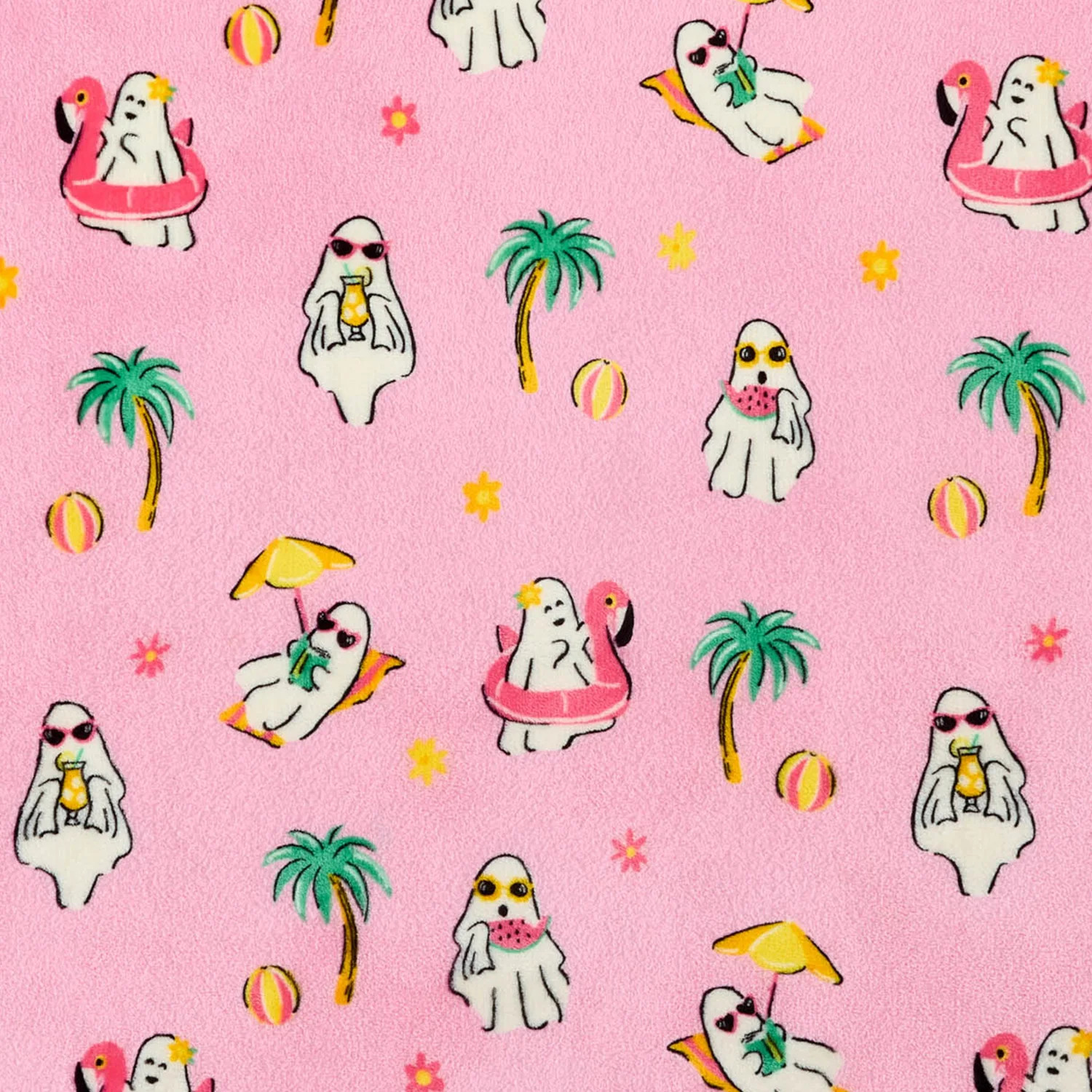 Summerween Velvet Plush Throw - Vacation Ghost Design, for All Ages | Walmart (US)