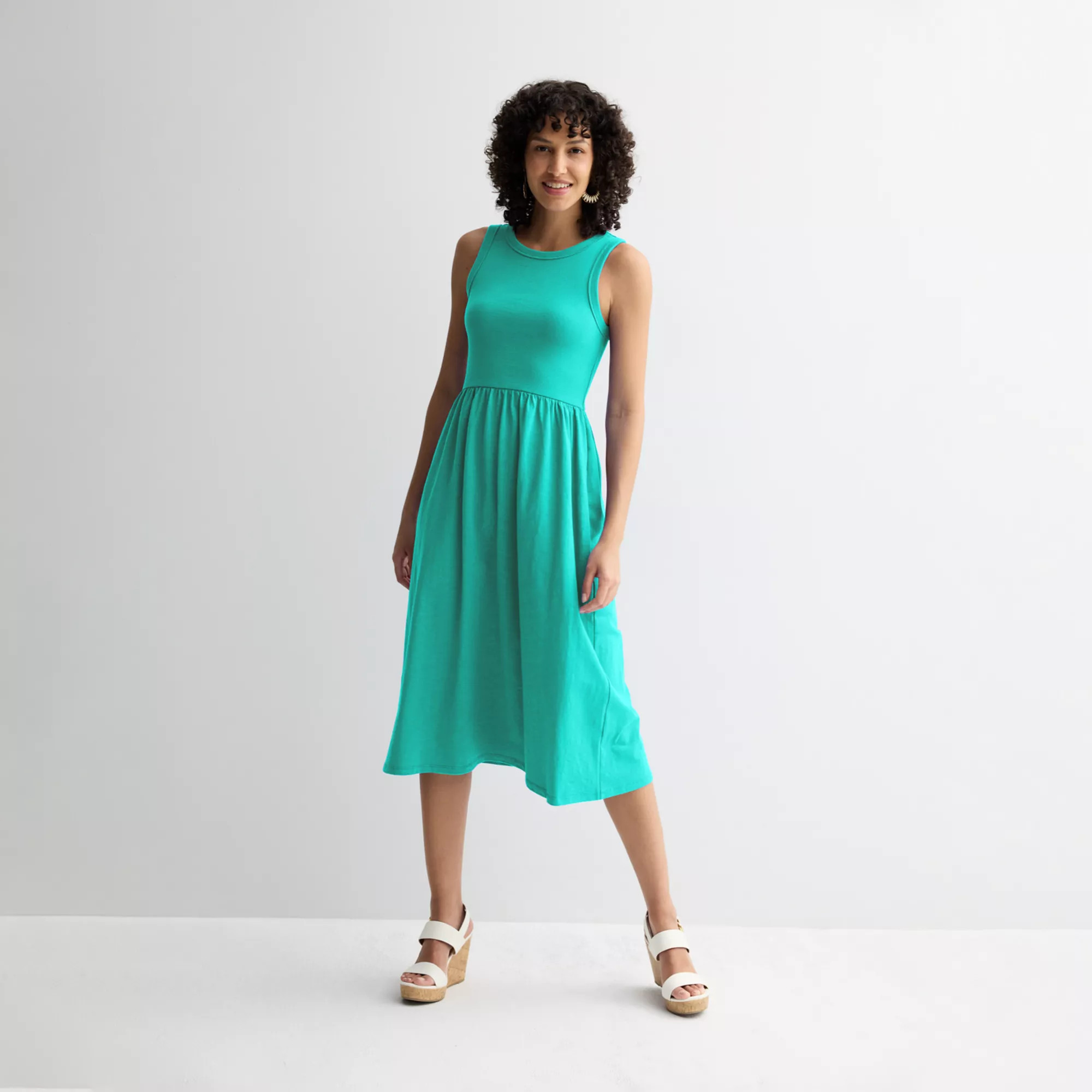 Women's Sonoma Goods For Life® Mixed Media Knit Dress | Kohl's