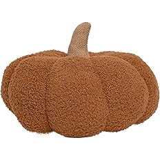 Pearhead Sherpa Pumpkin, Modern Fall Home, Thanksgiving and Halloween Holiday Decor Plush Pumkin,... | Amazon (US)