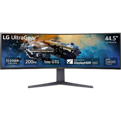 LG 45GR75DCB 45-inch Ultragear Curved Monitor, 3-Way Adjustable Stand, (Refurbished) | Target