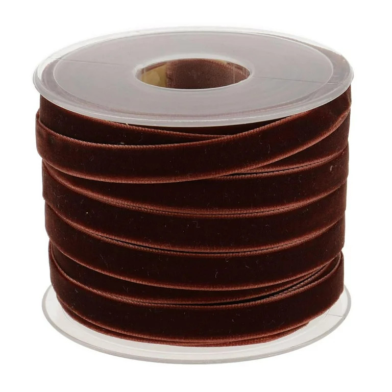 20 Yards Velvet Ribbon Spool Available in Many Colors 0.4inch Wide Decorate Ribbon for Wrapping H... | Walmart (US)