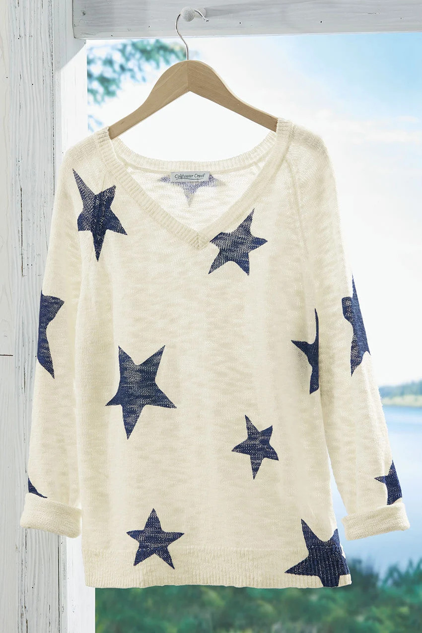 Stargaze Slub Sweater | Coldwater Creek