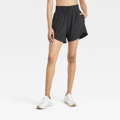Women's Flex Woven High-Rise Shorts 5" - All In Motion™ | Target