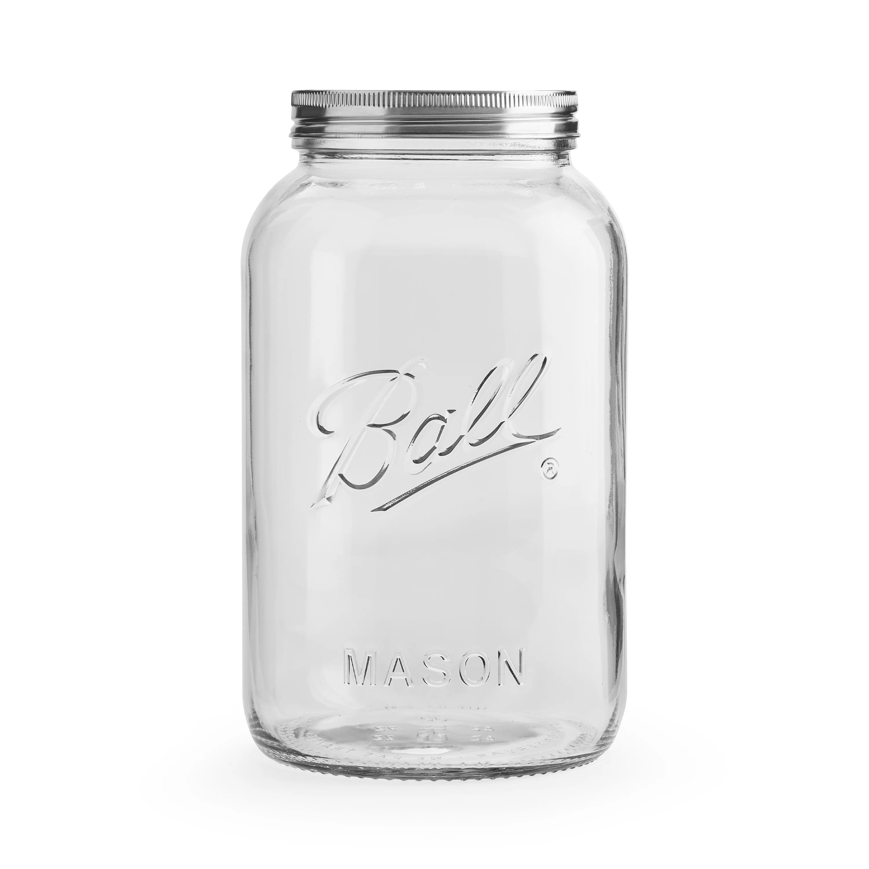 Ball Decorative Mason Jar with One Piece Stainless Steel Lid, gal. (128oz.) | Walmart (US)