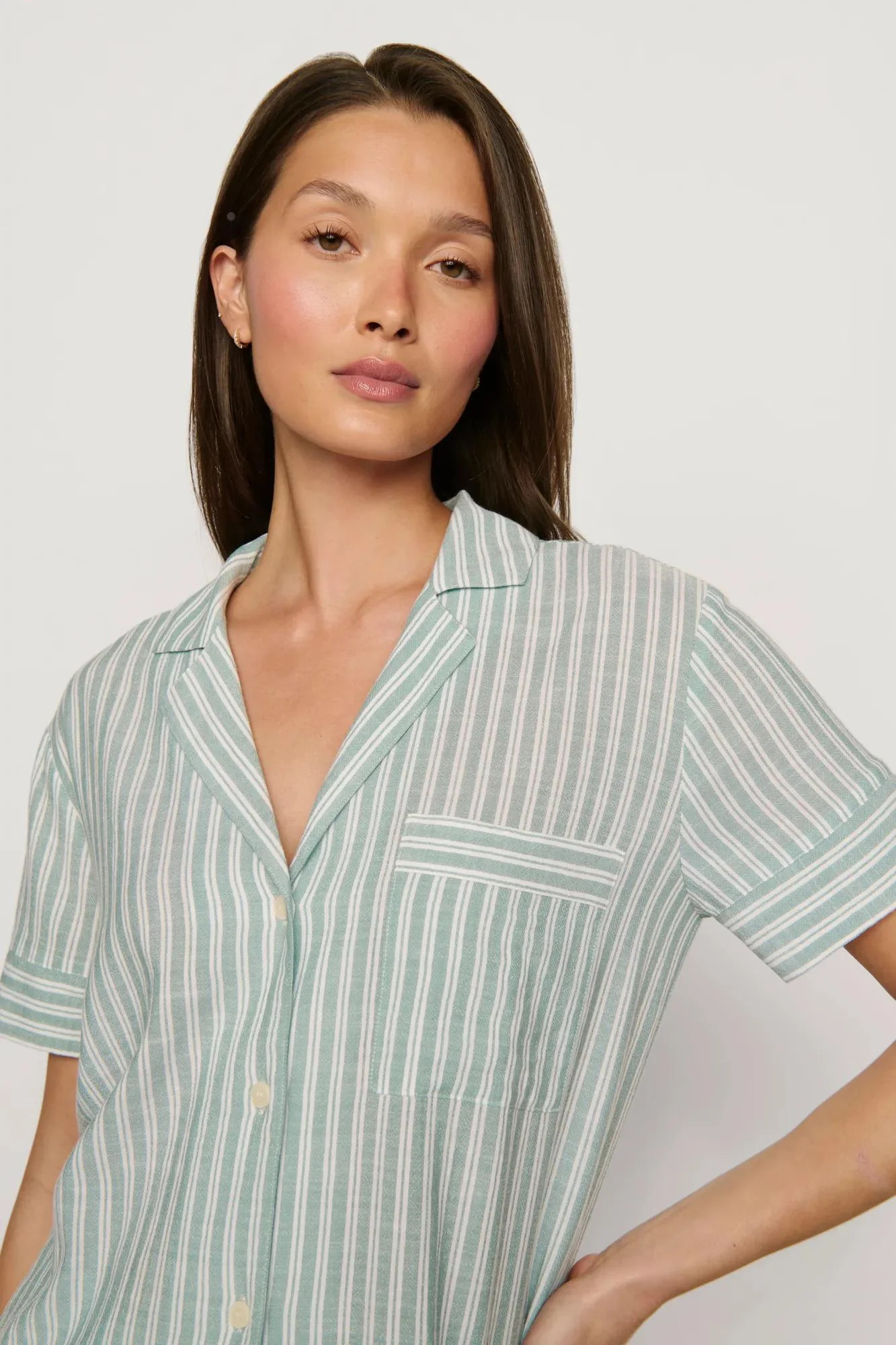 Nautico Shortie Short PJ Set | Eberjey