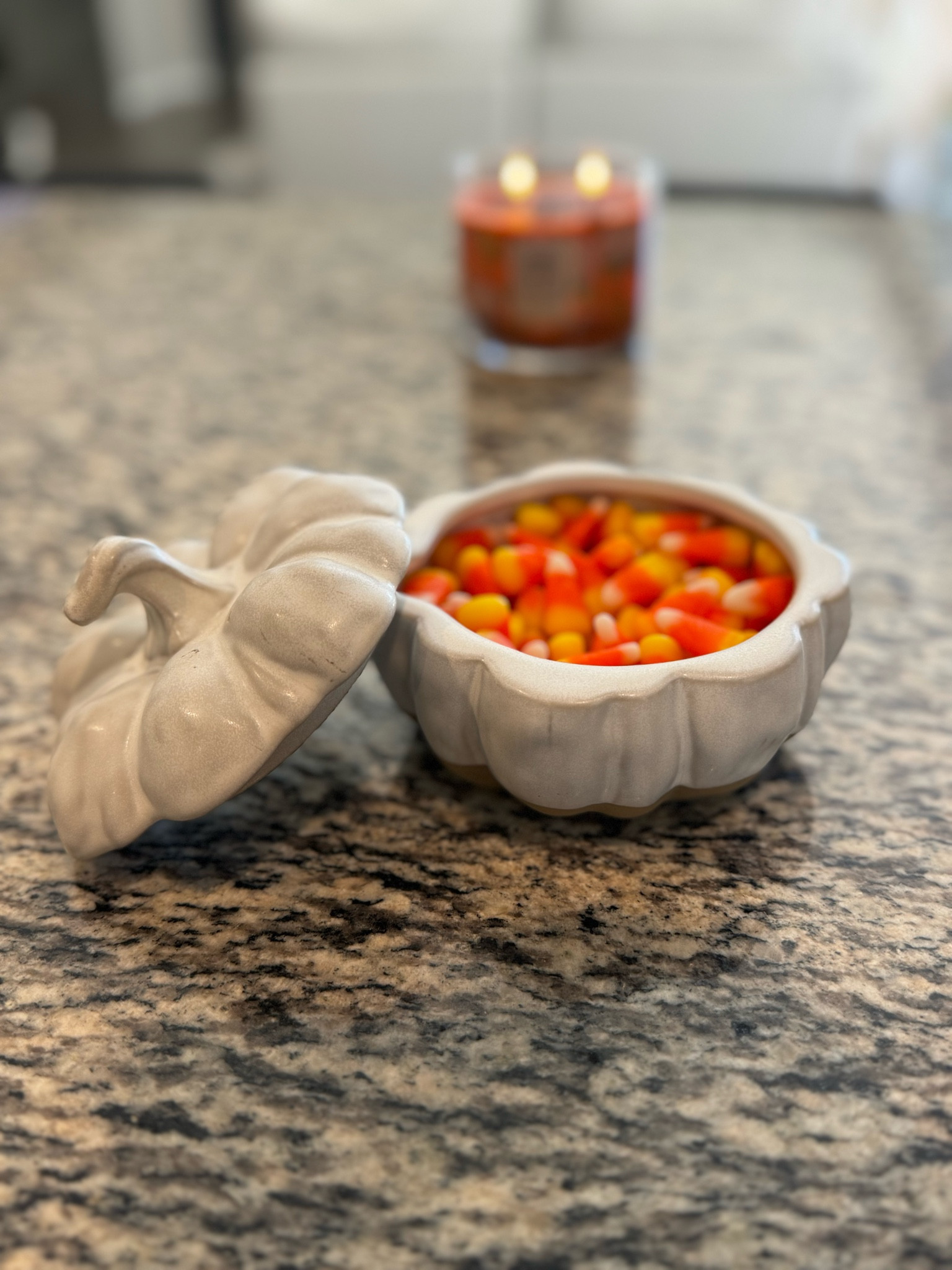 Pumpkin stone ware