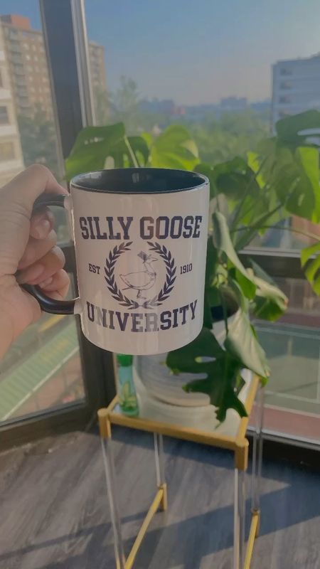 Silly goose university mug // funny mug, gift ideas, white elephant gift, secret Santa gift idea, coffee mug, gifts under $25

#LTKhome #LTKFind