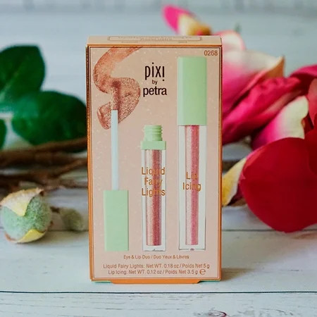 Pixi by Petra Liquid Fairy Lights & Lip Icing - Kit Eye & Lip Duo ROSELUSTRE | Walmart (US)